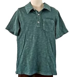Excellent Carter’s Boys Hunter Green Short Sleeve Polo Shirt Size 6 Cotton Blend